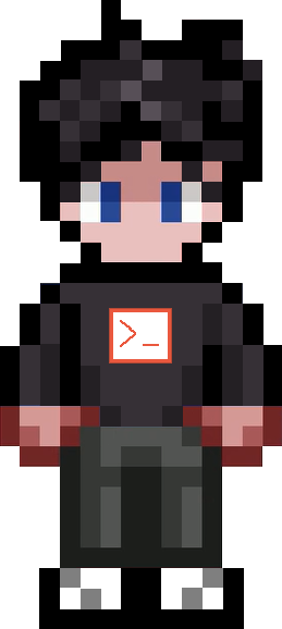 a pixelated drawing of Lester Yiu